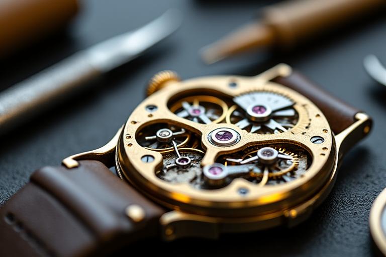 Proceso de reparación de relojes mecánicos